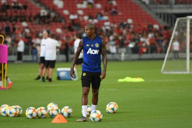 Kallang-singapore-19jul2019:Ashley genç #18 mancheste oyuncusu