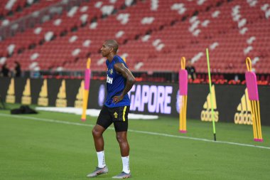 Kallang-singapore-19jul2019:Ashley genç #18 mancheste oyuncusu