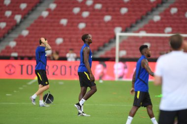 Kallang-singapore-19jul2019:Paul pogba #6 manchester u oyuncusu