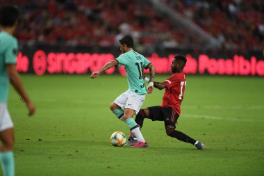 Kallang-Singapur-20jul2019: Fred #17 oyuncu Manchester United