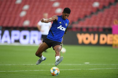Kallang-singapore-19jul2019:Marcus rashford manche #10 oyuncusu
