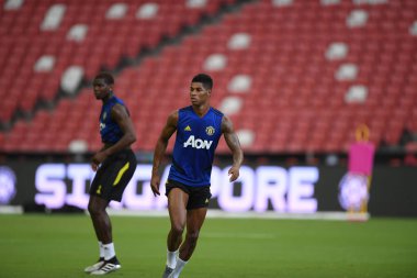 Kallang-singapore-19jul2019:Marcus rashford manche #10 oyuncusu