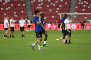 Kallang-singapore-19jul2019:Chris manches #12 oyuncu küçük