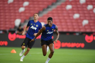 Kallang-singapore-19jul2019:Marcus rashford manche #10 oyuncusu