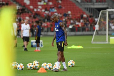 Kallang-singapore-19jul2019:Ashley genç #18 mancheste oyuncusu