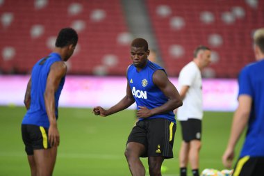Kallang-singapore-19jul2019:Paul pogba #6 manchester u oyuncusu