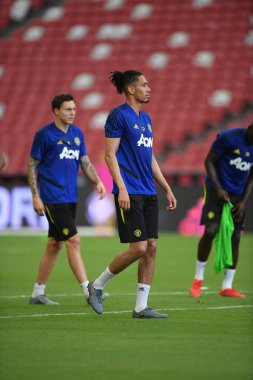 Kallang-singapore-19jul2019:Chris manches #12 oyuncu küçük