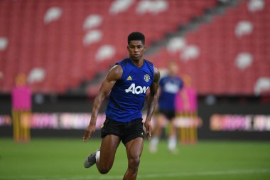 Kallang-singapore-19jul2019:Marcus rashford manche #10 oyuncusu