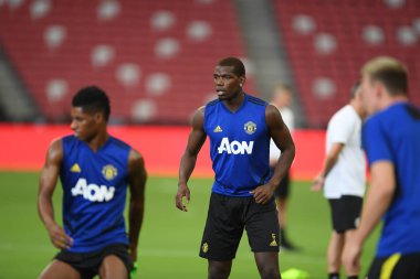 Kallang-singapore-19jul2019:Paul pogba #6 manchester u oyuncusu