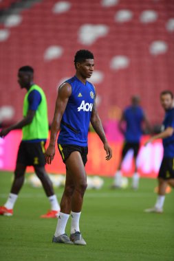 Kallang-singapore-19jul2019:Marcus rashford manche #10 oyuncusu
