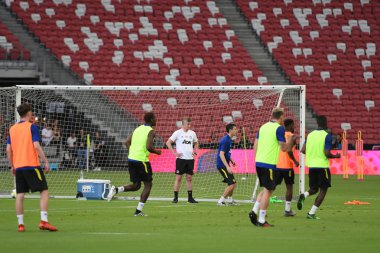 Kallang-singapore-19jul2019:Ole gunnar solskjaer manc yöneticisi