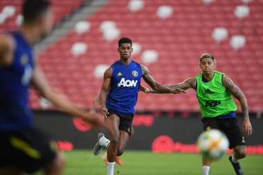 Kallang-singapore-19jul2019:Marcus rashford manche #10 oyuncusu