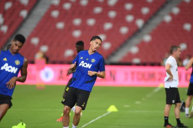 Kallang-singapore-19jul2019:Chris manches #12 oyuncu küçük