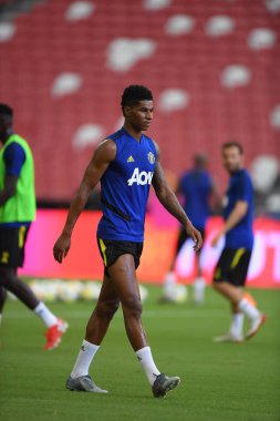 Kallang-singapore-19jul2019:Marcus rashford manche #10 oyuncusu