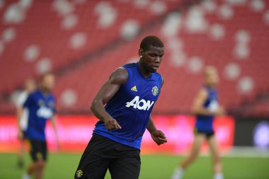 Kallang-singapore-19jul2019:Paul pogba #6 manchester u oyuncusu