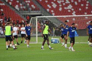 Kallang-singapore-19jul2019:Paul pogba #6 manchester u oyuncusu