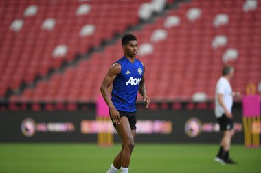 Kallang-singapore-19jul2019:Marcus rashford manche #10 oyuncusu