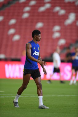 Kallang-singapore-19jul2019:Marcus rashford manche #10 oyuncusu
