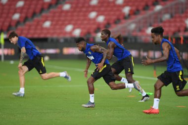 Kallang-singapore-19jul2019:Fred #17 manchester united oyuncusu