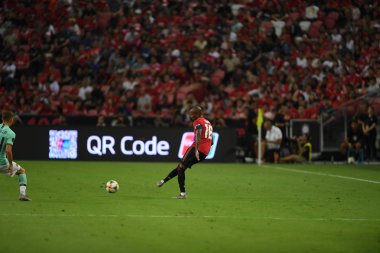 Kallang-Singapur-20jul2019: Ashley genç #18 Mancheste oyuncusu