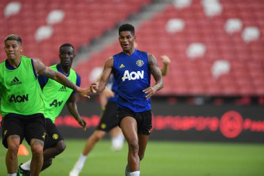 Kallang-singapore-19jul2019:Marcus rashford manche #10 oyuncusu