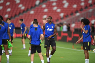 Kallang-singapore-19jul2019:Paul pogba #6 manchester u oyuncusu