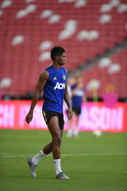 Kallang-singapore-19jul2019:Marcus rashford manche #10 oyuncusu