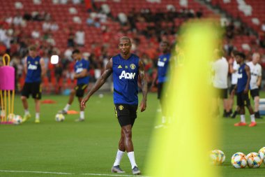 Kallang-singapore-19jul2019:Ashley genç #18 mancheste oyuncusu