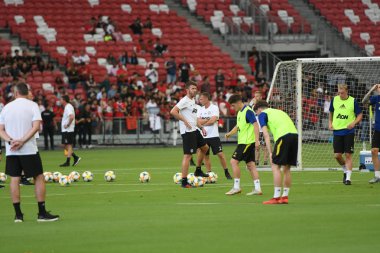 Kallang-singapore-19jul2019:Michael carrick Manch Personel teknik direktörü