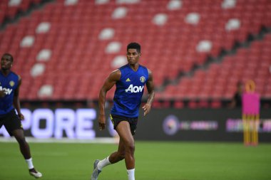 Kallang-singapore-19jul2019:Marcus rashford manche #10 oyuncusu
