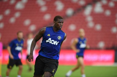 Kallang-singapore-19jul2019:Paul pogba #6 manchester u oyuncusu