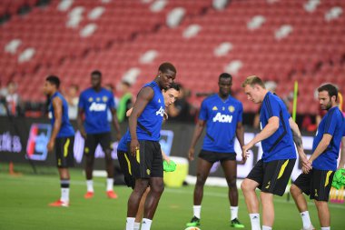 Kallang-singapore-19jul2019:Manchester biriminin Paul pogba oyuncusu