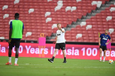 Kallang-singapore-19jul2019:Ole gunnar solskjaer manc yöneticisi