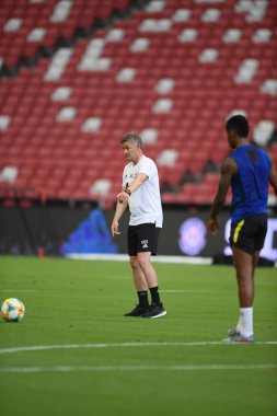 Kallang-singapore-19jul2019:Ole gunnar solskjaer manc yöneticisi