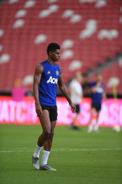 Kallang-singapore-19jul2019:Marcus rashford manche #10 oyuncusu