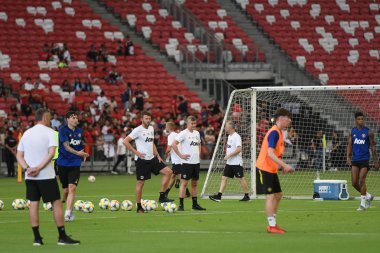 Kallang-singapore-19jul2019:Ole gunnar solskjaer manc yöneticisi