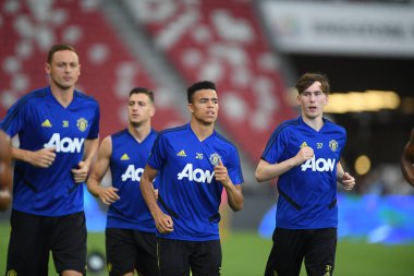 Kallang-singapore-19jul2019:Manchester Mason greenwood oyuncu