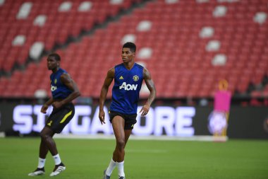 Kallang-singapore-19jul2019:Marcus rashford manche #10 oyuncusu