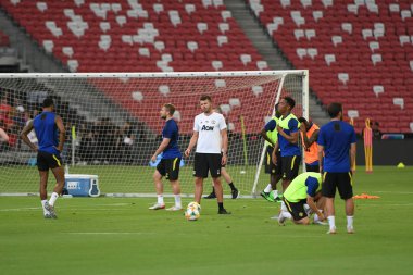 Kallang-singapore-19jul2019:Michael carrick Manch Personel teknik direktörü
