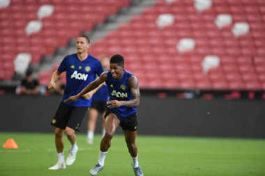 Kallang-singapore-19jul2019:Marcus rashford manche #10 oyuncusu