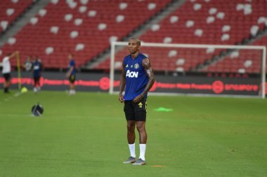 Kallang-singapore-19jul2019:Ashley genç #18 mancheste oyuncusu