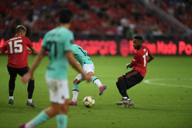 Kallang-Singapur-20jul2019: Fred #17 oyuncu Manchester United