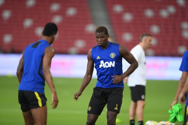 Kallang-singapore-19jul2019:Paul pogba #6 manchester u oyuncusu