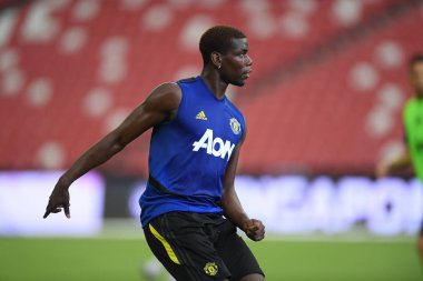 Kallang-singapore-19jul2019:Paul pogba #6 manchester u oyuncusu