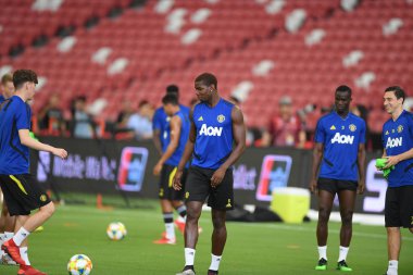 Kallang-singapore-19jul2019:Manchester biriminin Paul pogba oyuncusu