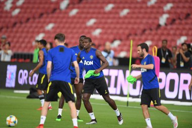 Kallang-singapore-19jul2019:Manchester biriminin Paul pogba oyuncusu