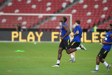 Kallang-singapore-19jul2019:Paul pogba #6 manchester u oyuncusu