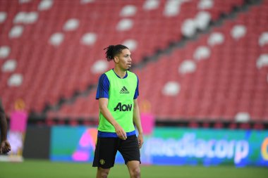 Kallang-singapore-19jul2019:Chris manches #12 oyuncu küçük