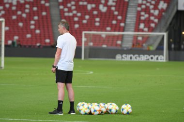 Kallang-singapore-19jul2019:Ole gunnar solskjaer manc yöneticisi