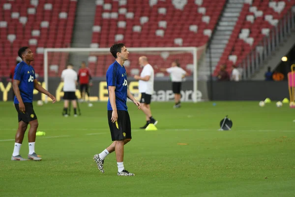 Kallang-singapore-19jul2019:player of manchester united in actio — Stock Photo, Image